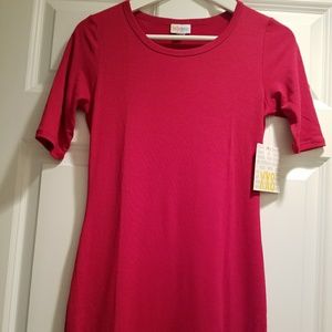Lularoe Red Julia Dress XXS NWT